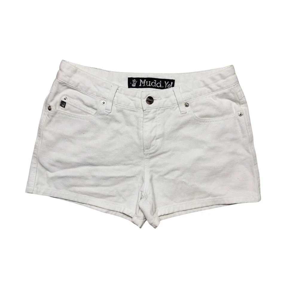 Mudd Yo! White Denim Shorts